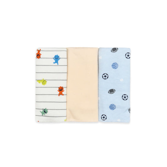 FACE TOWEL PK-3 MULTI-COLOR SPORTSMAN