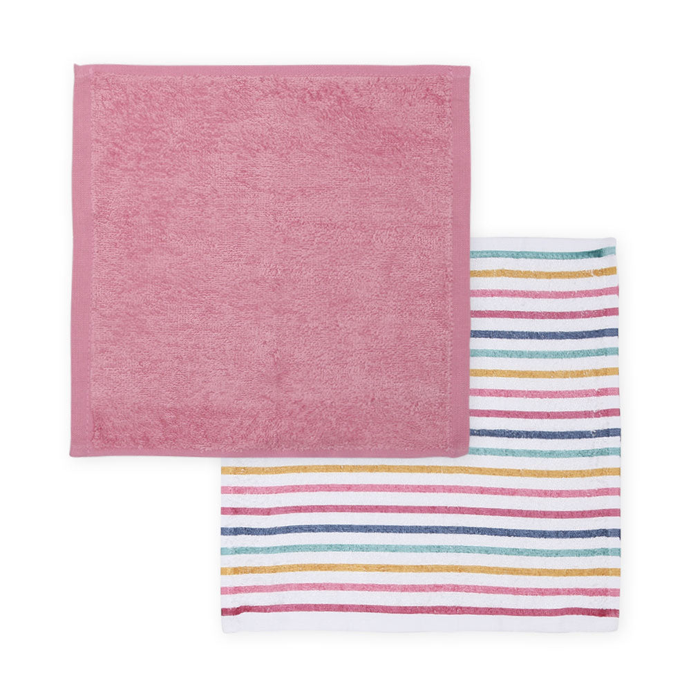 FACETOWEL PK-4 PINK STRIPED