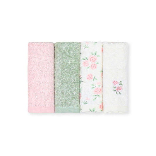 FACETOWEL PK-4 MULTICOLOR FLORAL