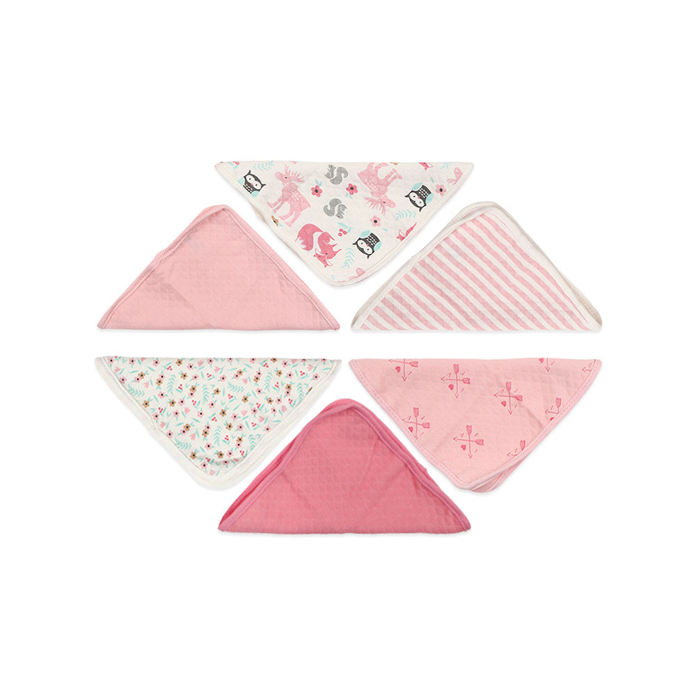 FACE TOWEL PK-6 MULTI-COLOR FLORAL