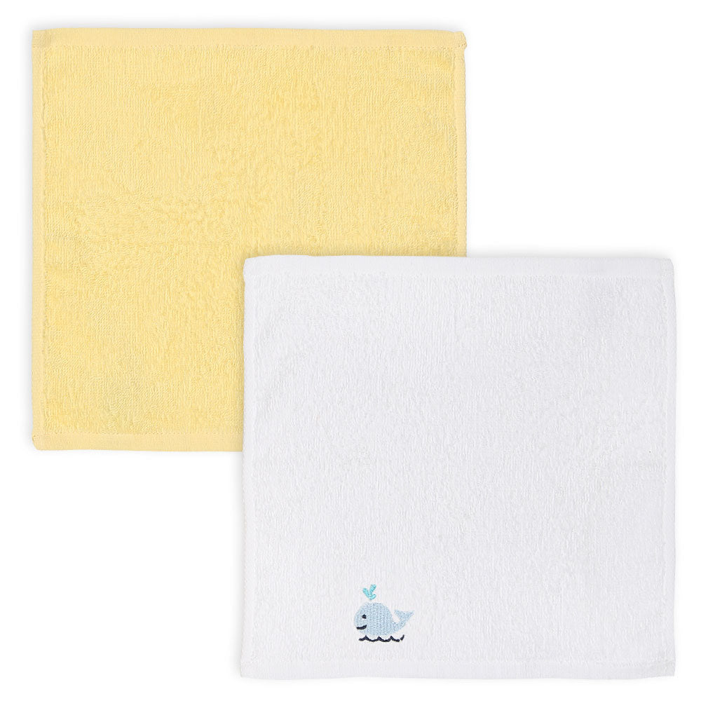 FACETOWEL PK-4 BLUE HAPPY WHALE