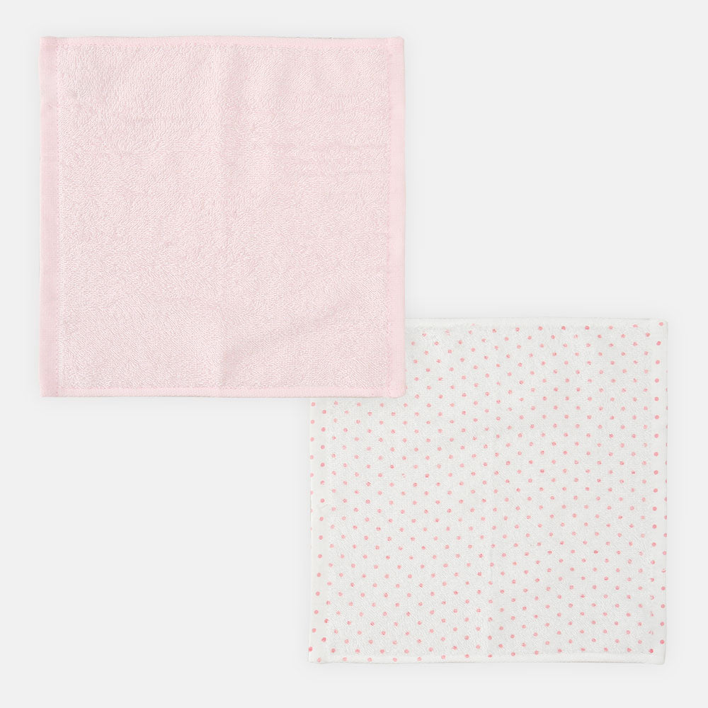 FACE TOWEL PK-4 PINK FLOWER THEME