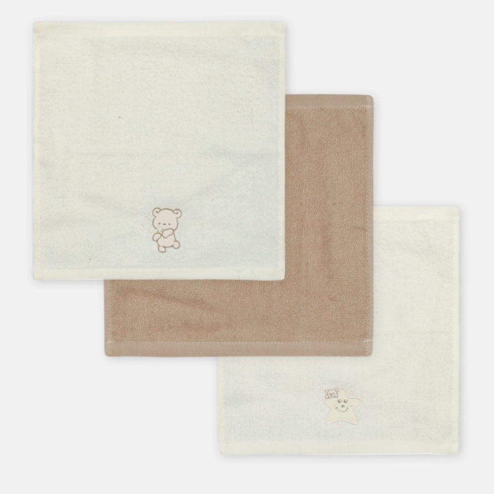 FACE TOWEL PK-4 BEAR BUDDIES