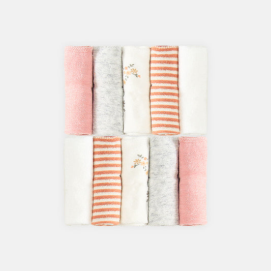FACE TOWEL PK-10 PINK HUES