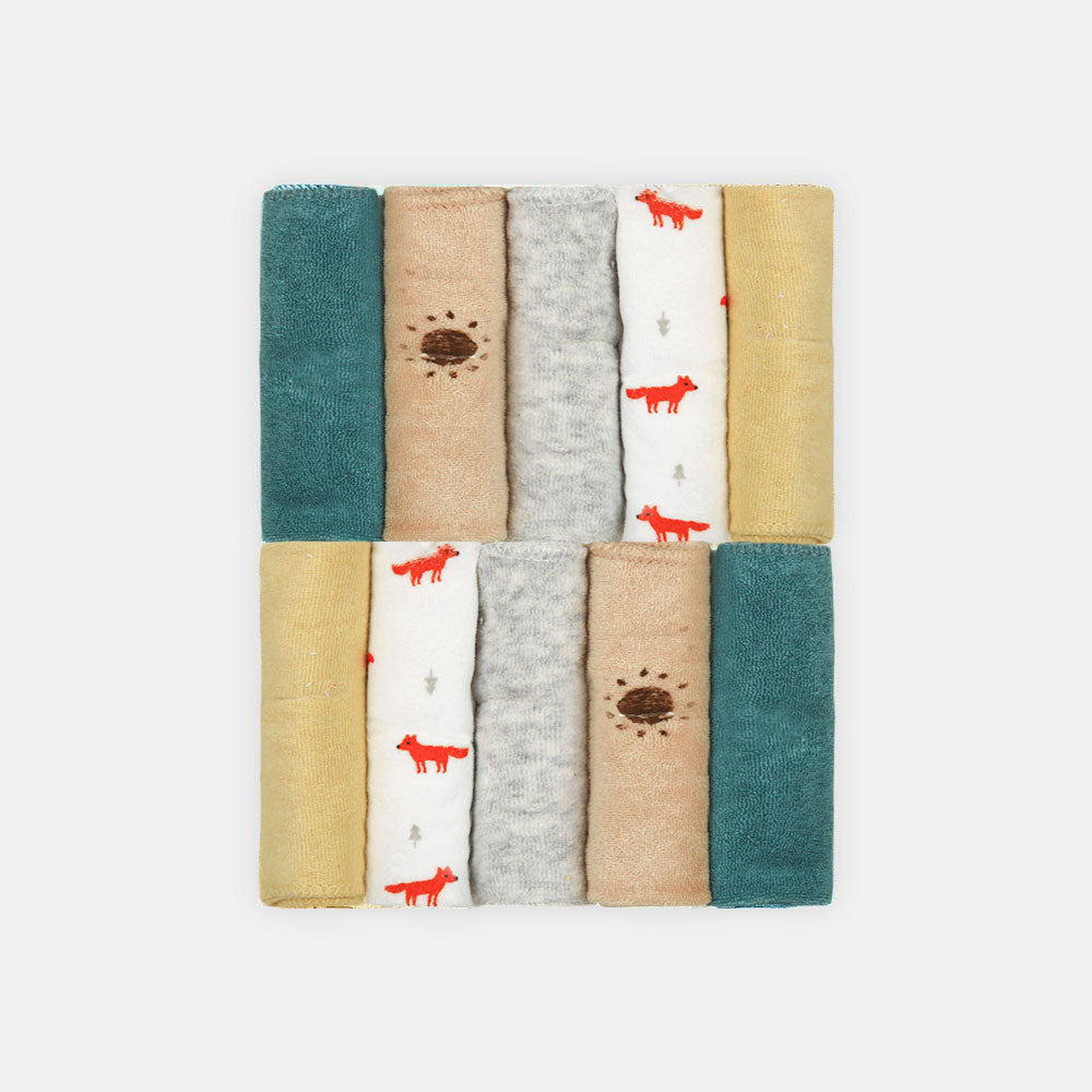 FACE TOWEL PK-10 ASSORTED