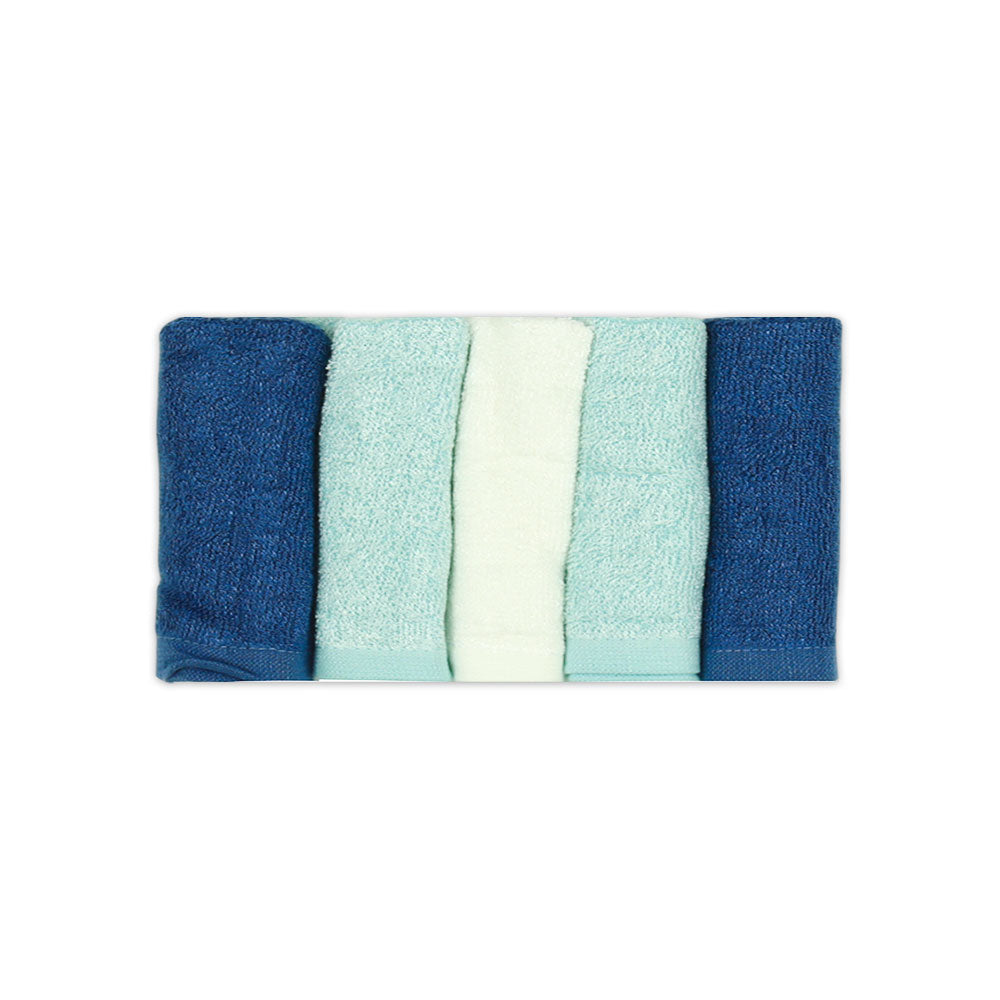 FACE TOWEL PK-5 BLUE