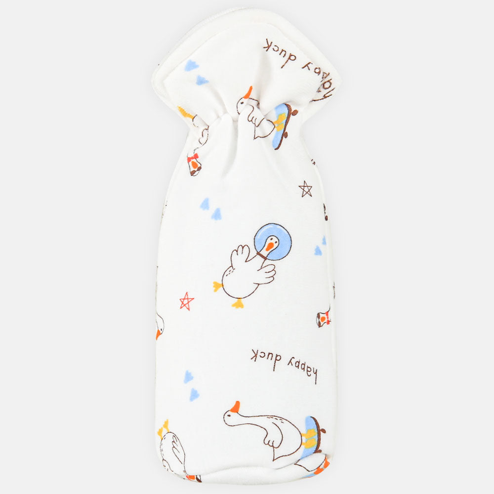 FEEDER COVER WHITE-SKY BLUE HAPPY DUCK
