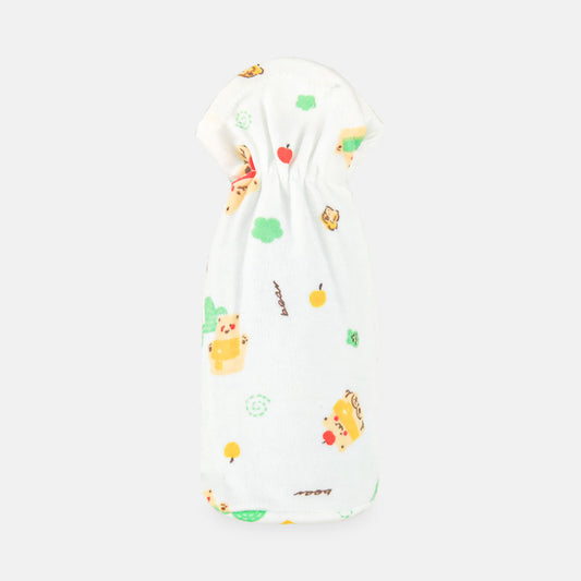 FEEDER COVER WHITE-GREEN WINTER ANIMAL THEME