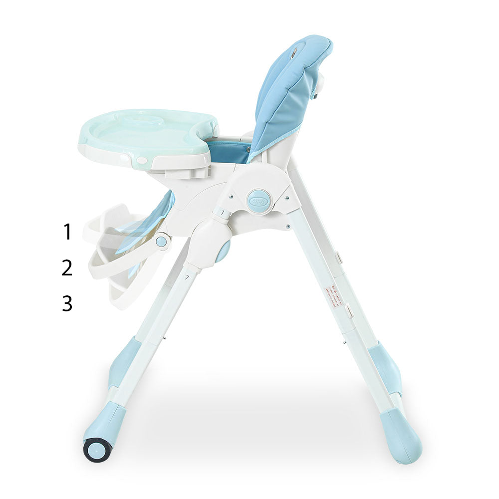 HIGH CHAIR WITH ADJUSTABLE HEIGHT BLUE