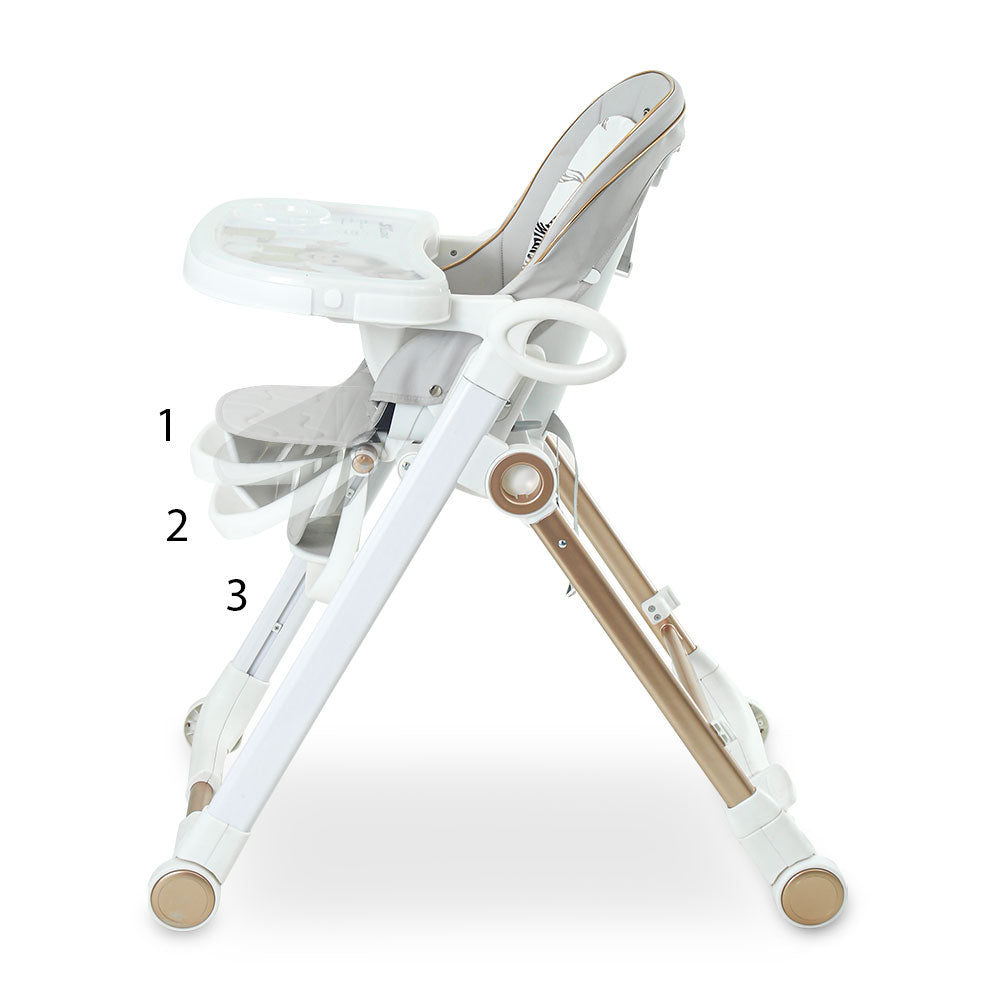 HIGH CHAIR SLEEK GREY