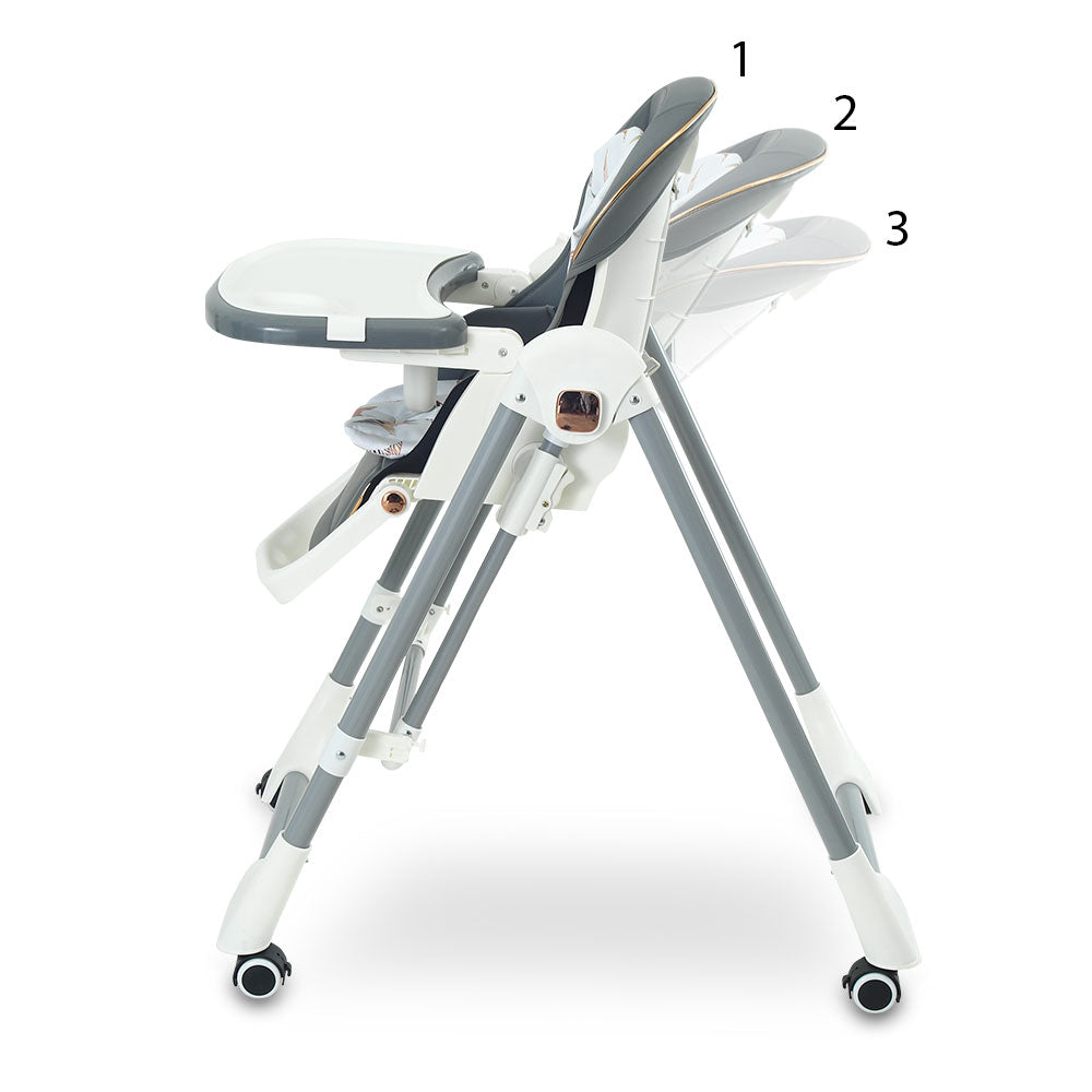 HIGH CHAIR WITH ADJUSTABLE HEIGHT MOD GREY