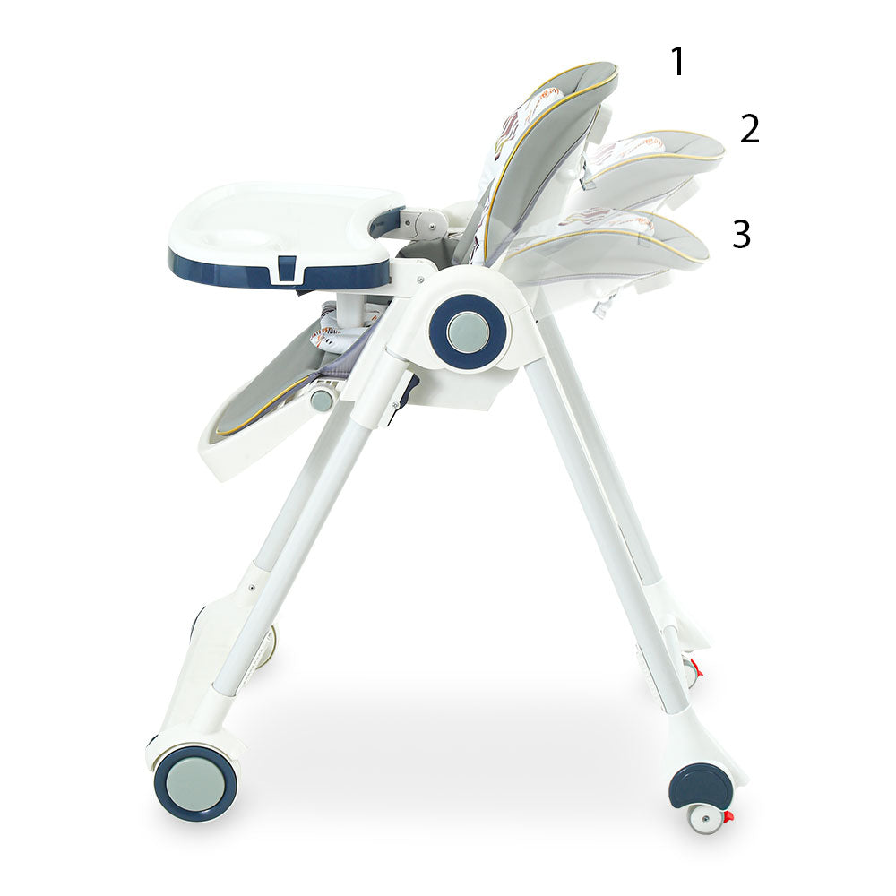 HIGH CHAIR WITH ADJUSTABLE HEIGHT GREY