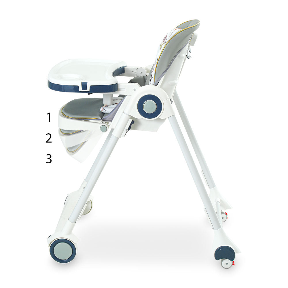 HIGH CHAIR WITH ADJUSTABLE HEIGHT GREY