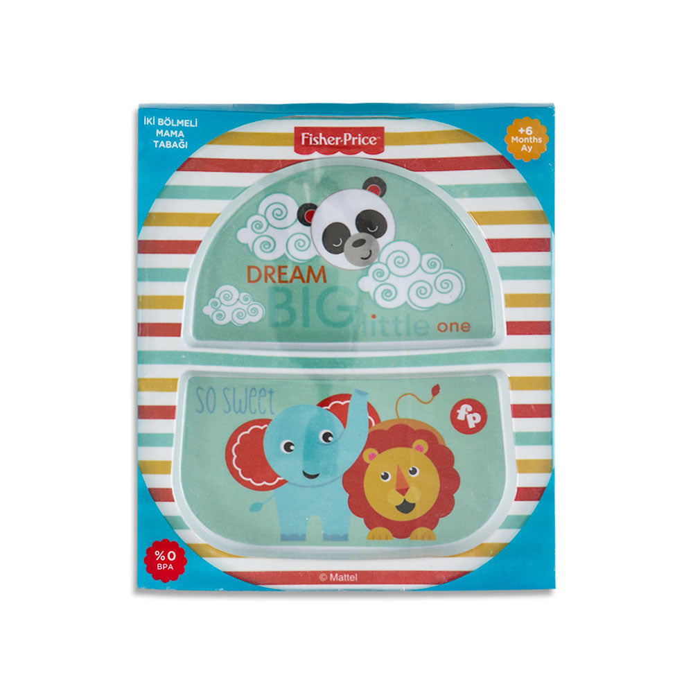 FEEDING PLATE GREEN DREAM BIG