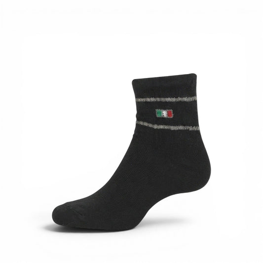 BLACK ANKLE BOY SOCKS