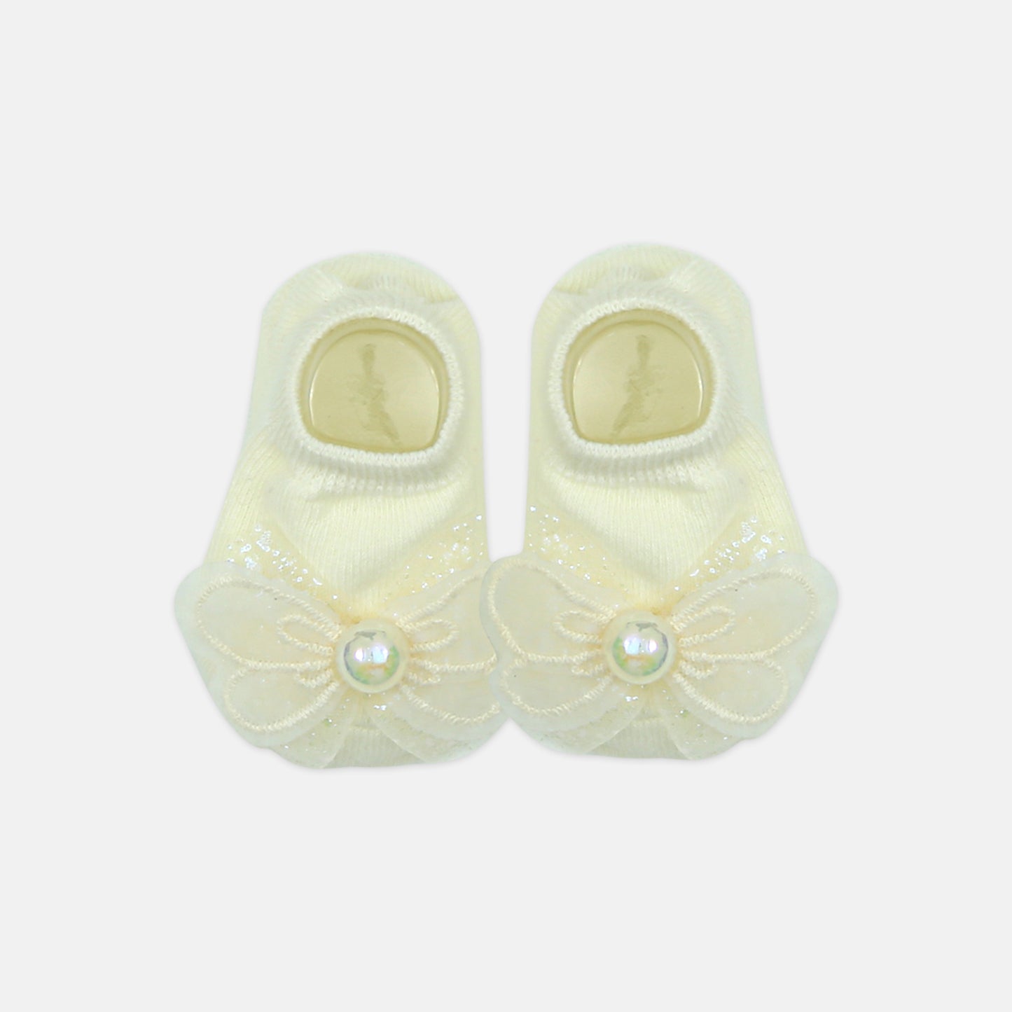 Sparkling Butterfly Set Bootie And Beanie Set