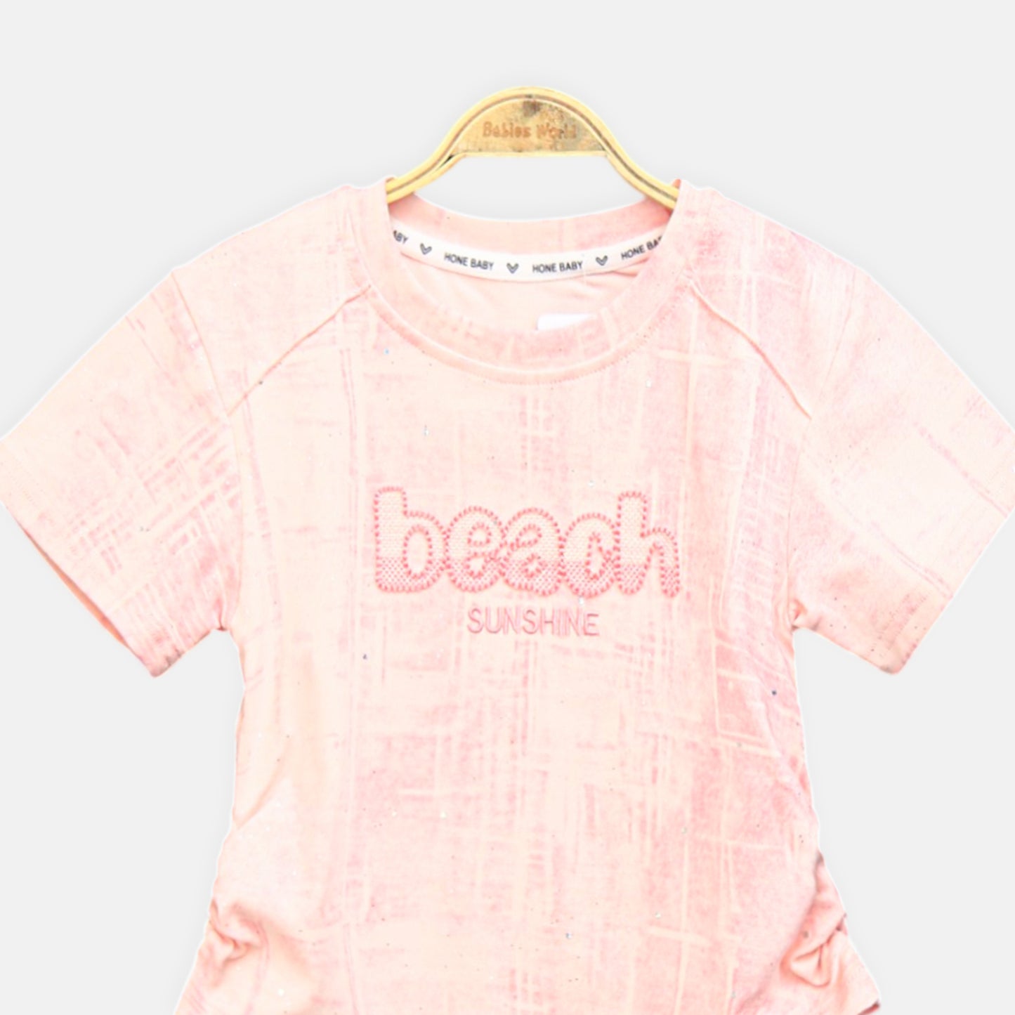 Beech Sunshine Glitter Peach Tee