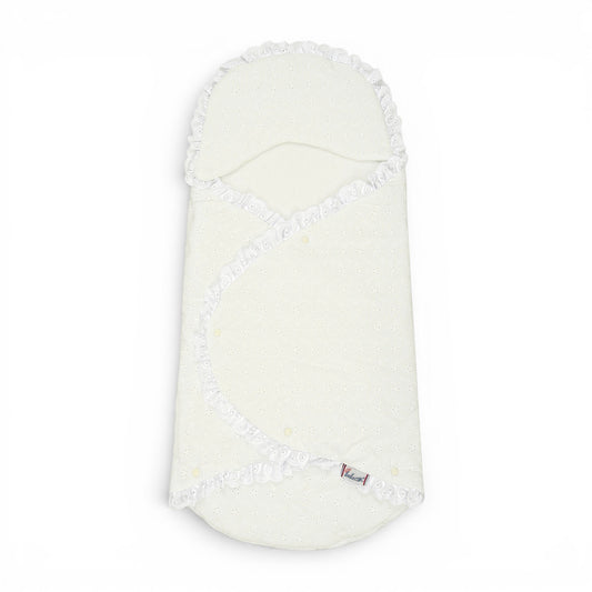 CREAM SOFT COTTON HOODED CARRY NEST