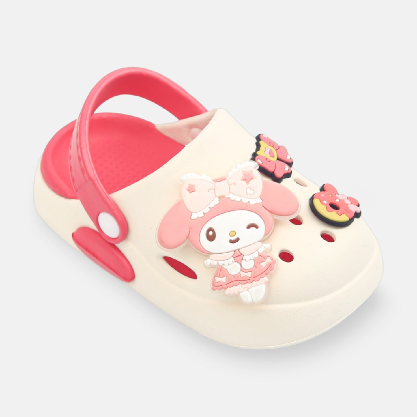 GIRL'S MY MELODY CROCS – WHITE/PINK