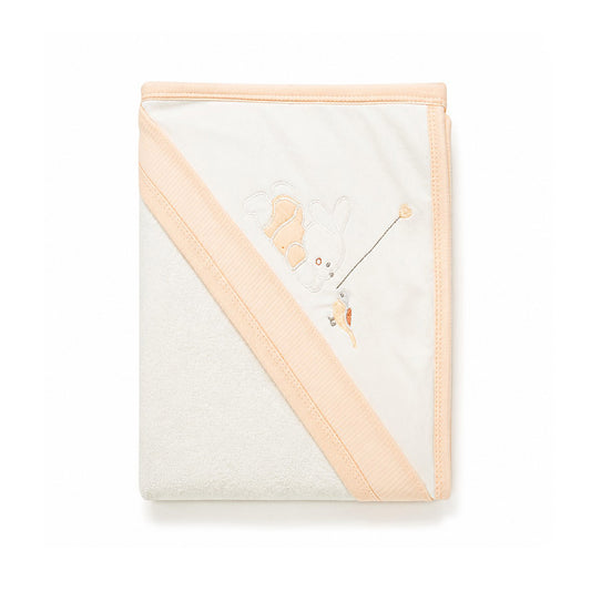 BUNNY WITH BALLOON HOODED BATH TOWEL