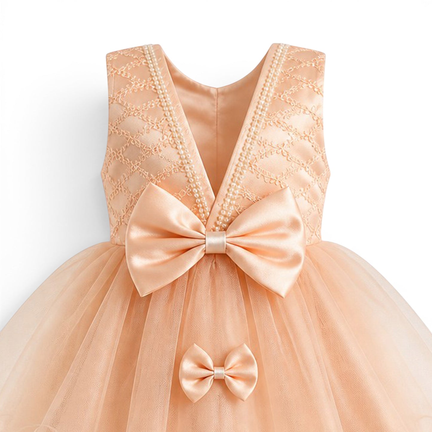 PINK BOW BABY GIRL FANCY FROCK GIFT SET