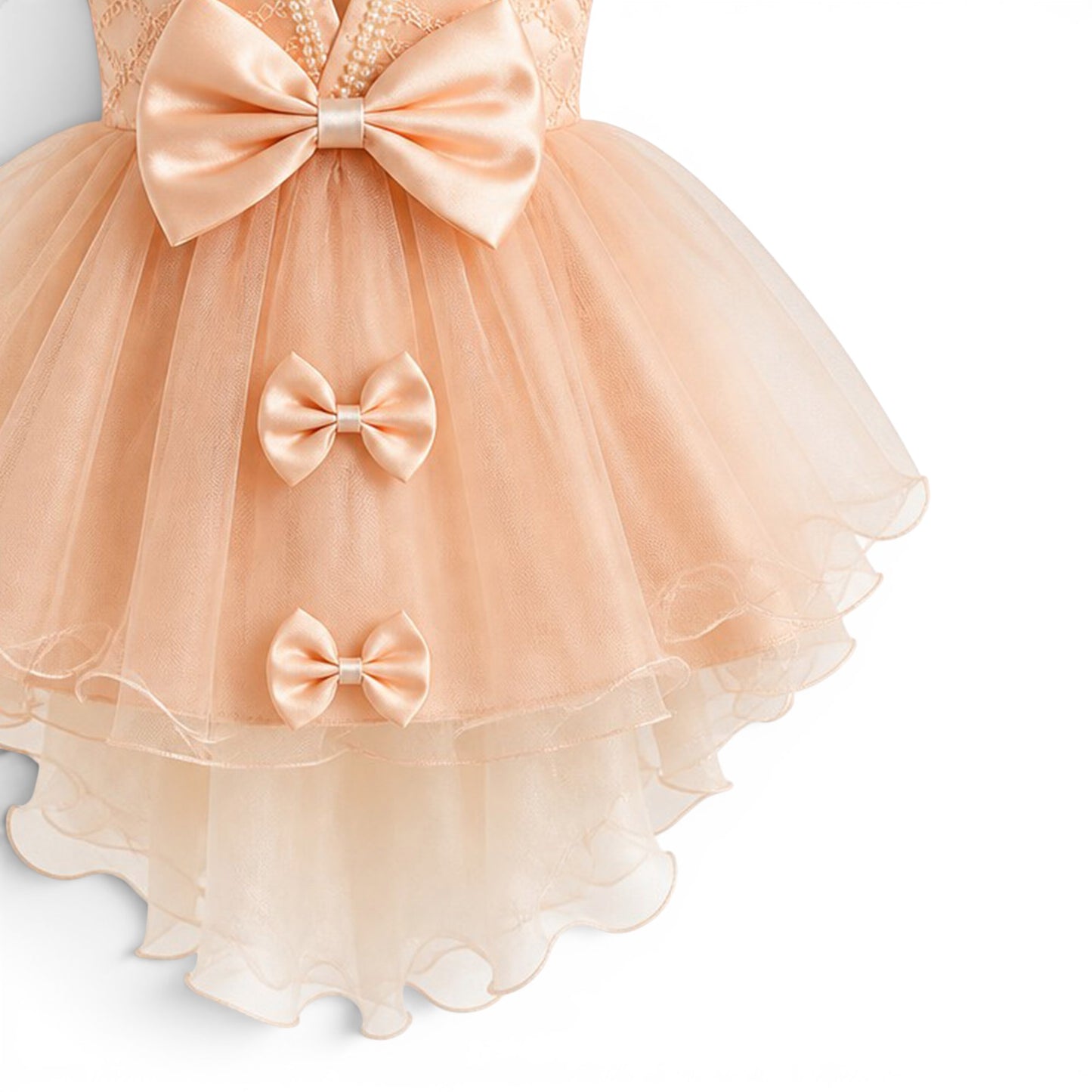 PINK BOW BABY GIRL FANCY FROCK GIFT SET