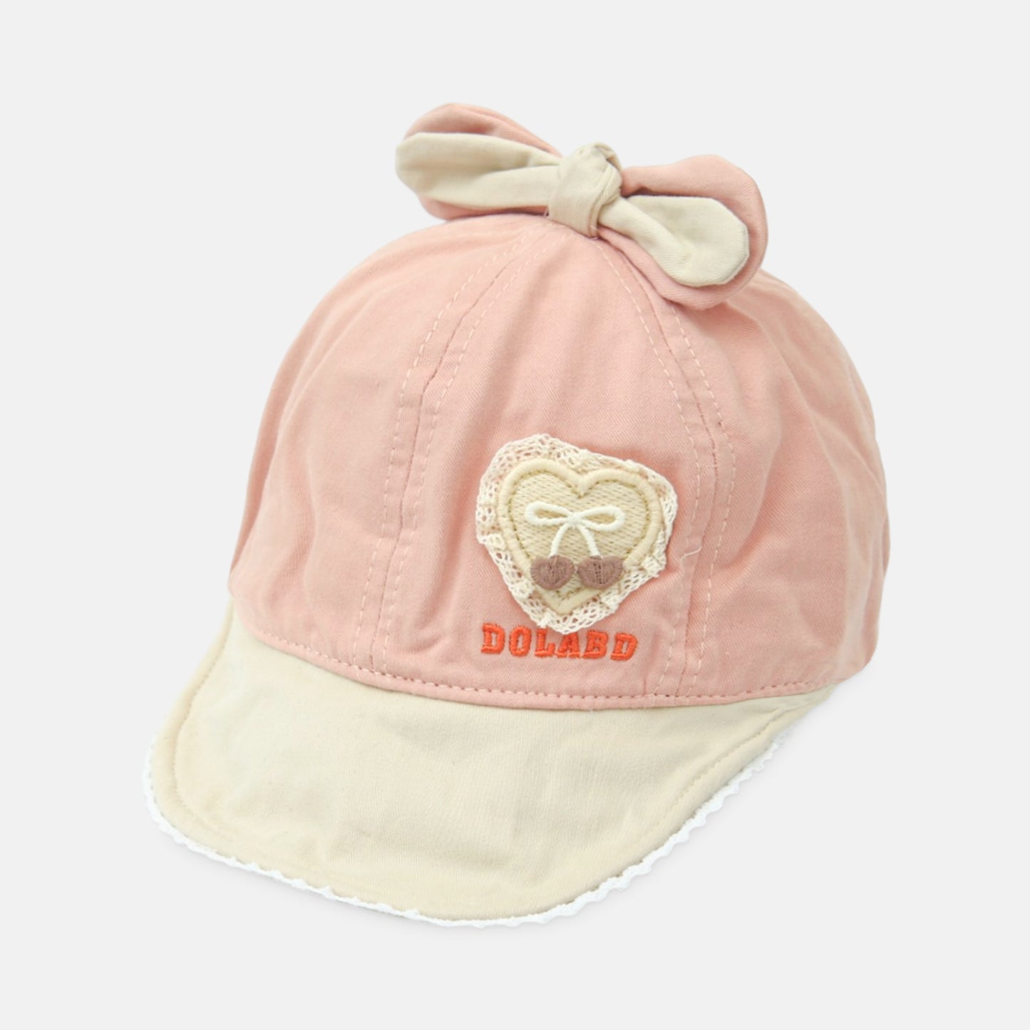 Peach Bow Bucket Hat 48 Cm