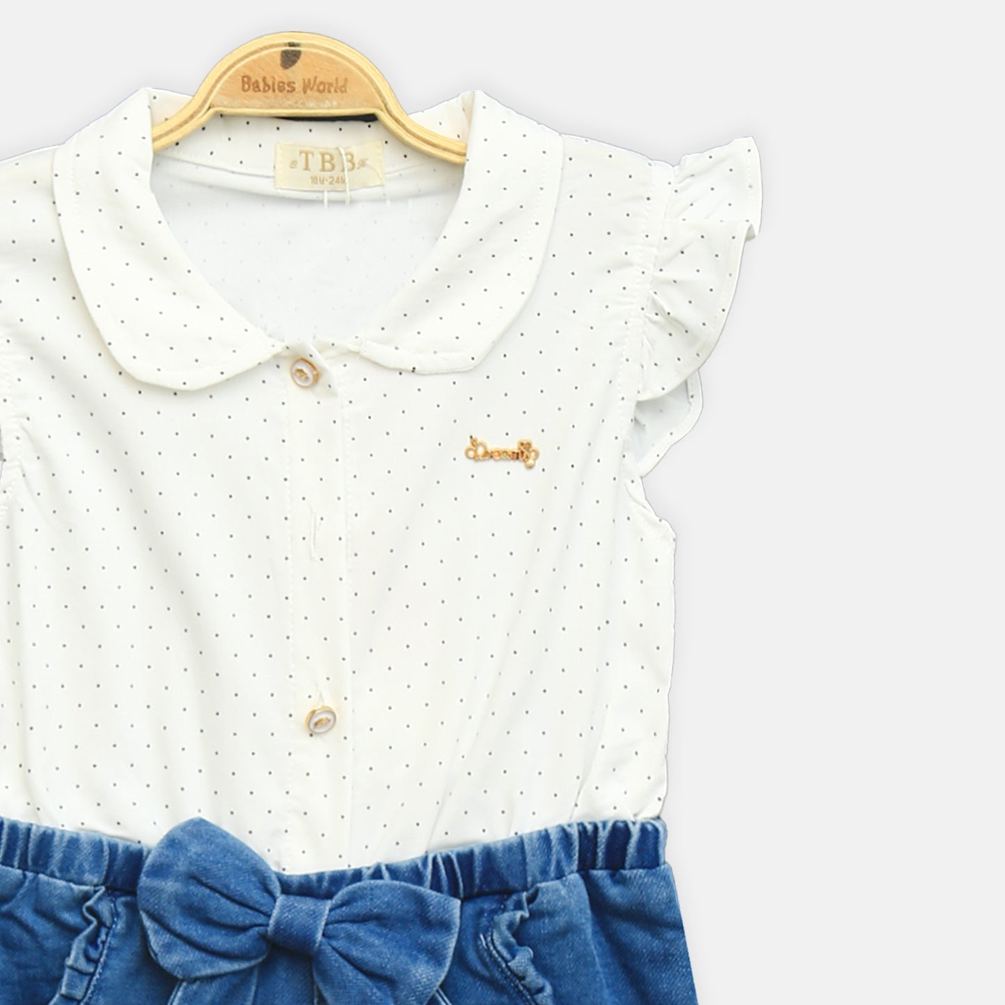 Denim Daisy Romper