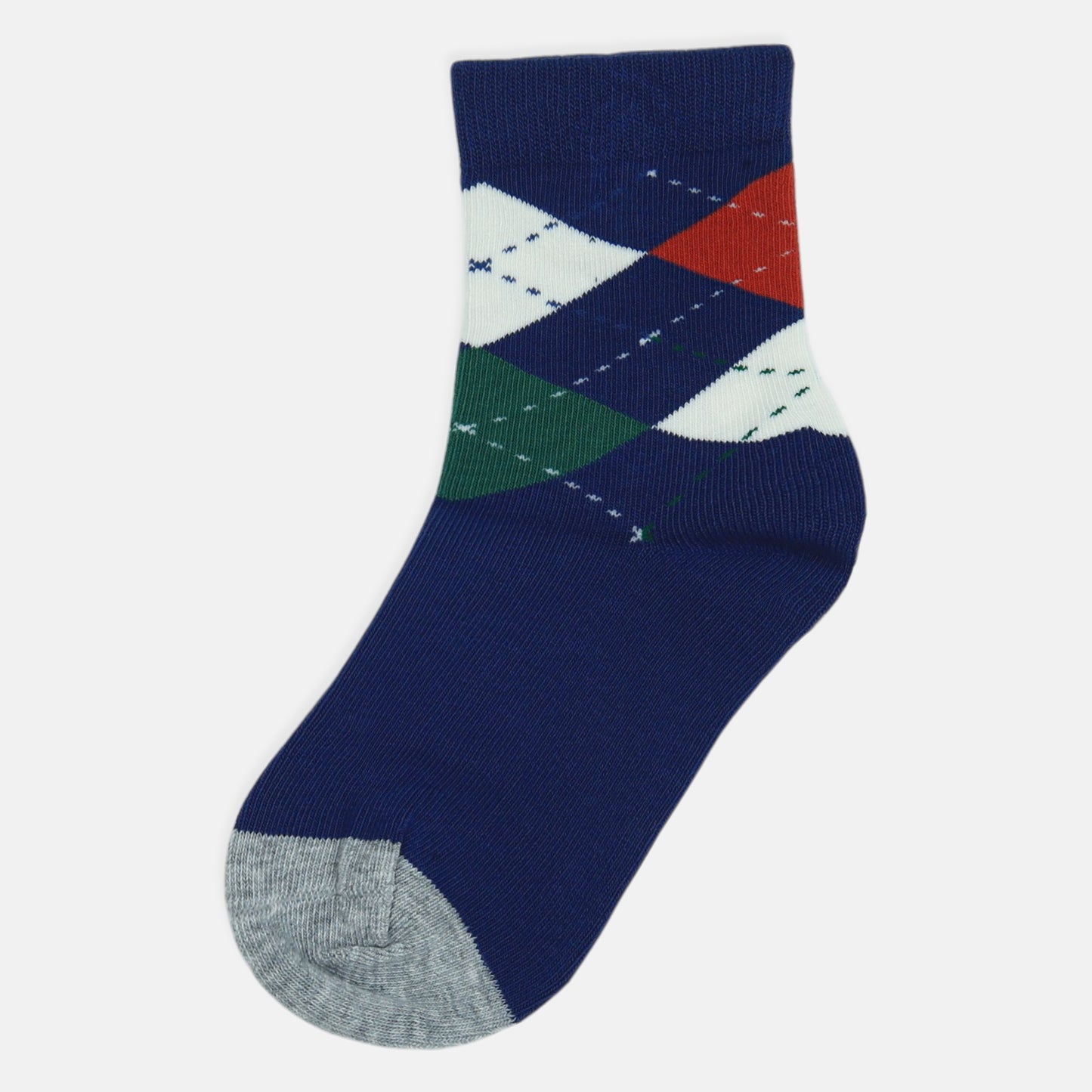 BOY SOCKS CHECKED ACCENT