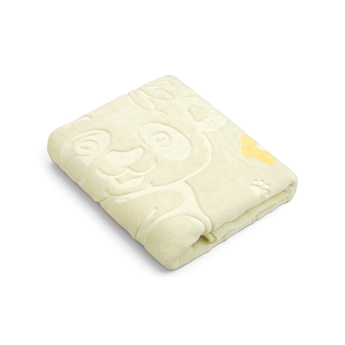 SOFT YELLOW PANDA EMBOSSED BLANKET