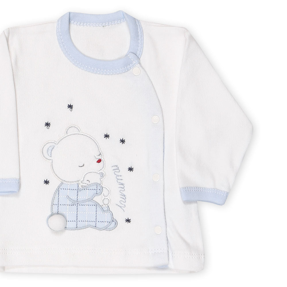 BABY BOY GIFT SET WHITE MUMMY BEAR