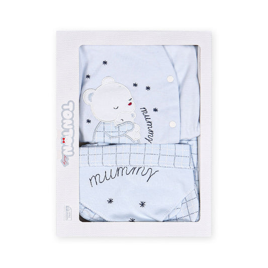 BABY BOY GIFT SET BLUE MUMMY BEAR