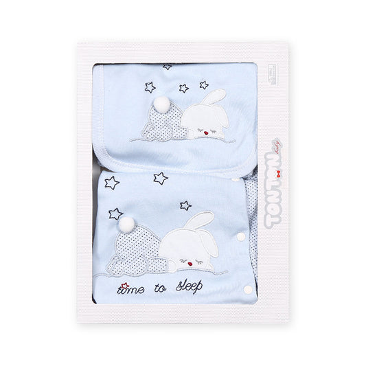 BABY BOY GIFT SET BLUE SLEEPY BUNNY