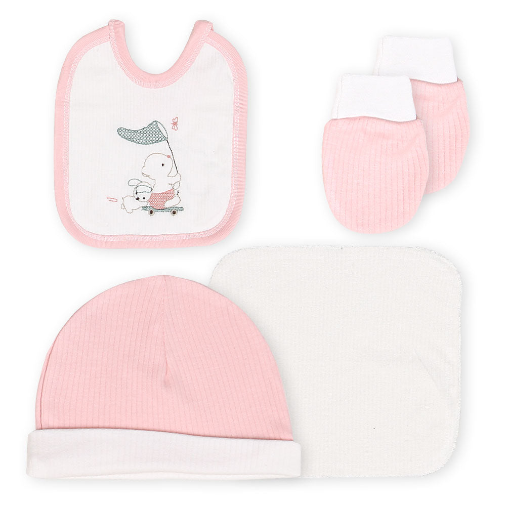 BABY GIRL GIFT SET PINK BUNNIES