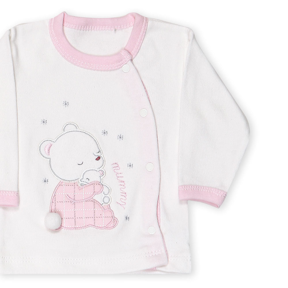 BABY GIRL GIFT SET WHITE MUMMY BEAR