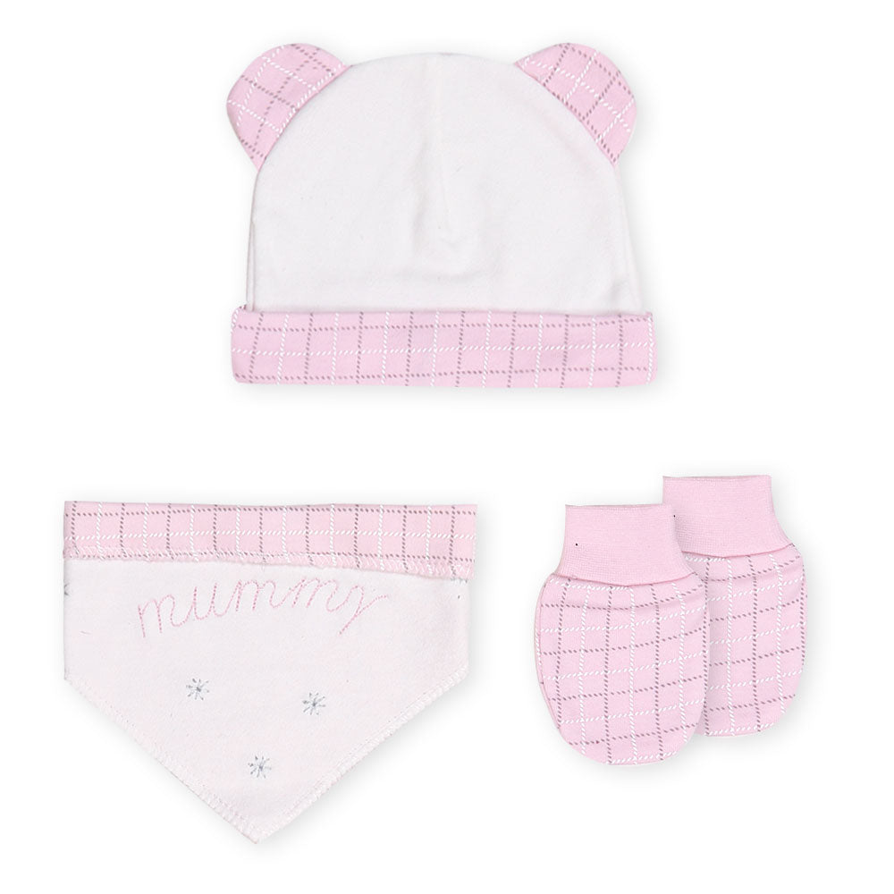 BABY GIRL GIFT SET WHITE MUMMY BEAR