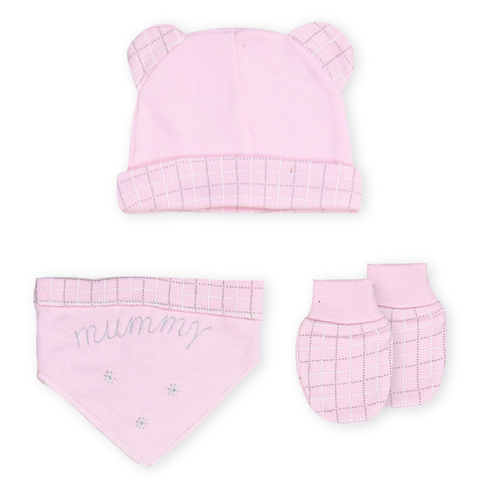 BABY GIRL GIFT SET PINK MUMMY BEAR