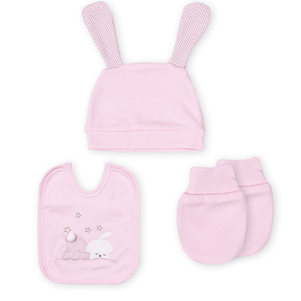 BABY GIRL GIFT SET PINK SLEEPY BUNNY