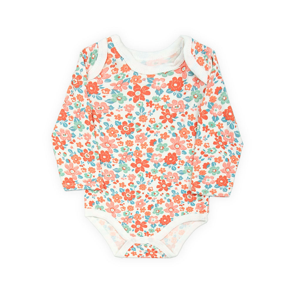 GIRL BODY SUIT PK-5 FULL SLEEVE MULTI