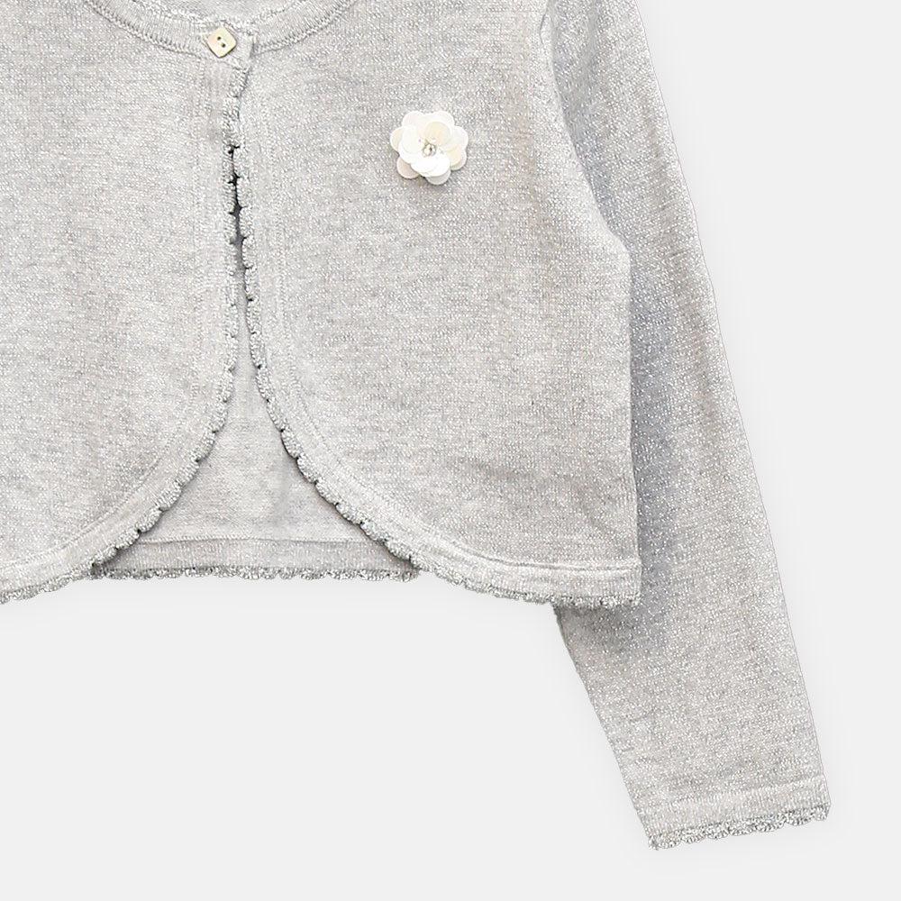 GIRL CARDIGAN GREY