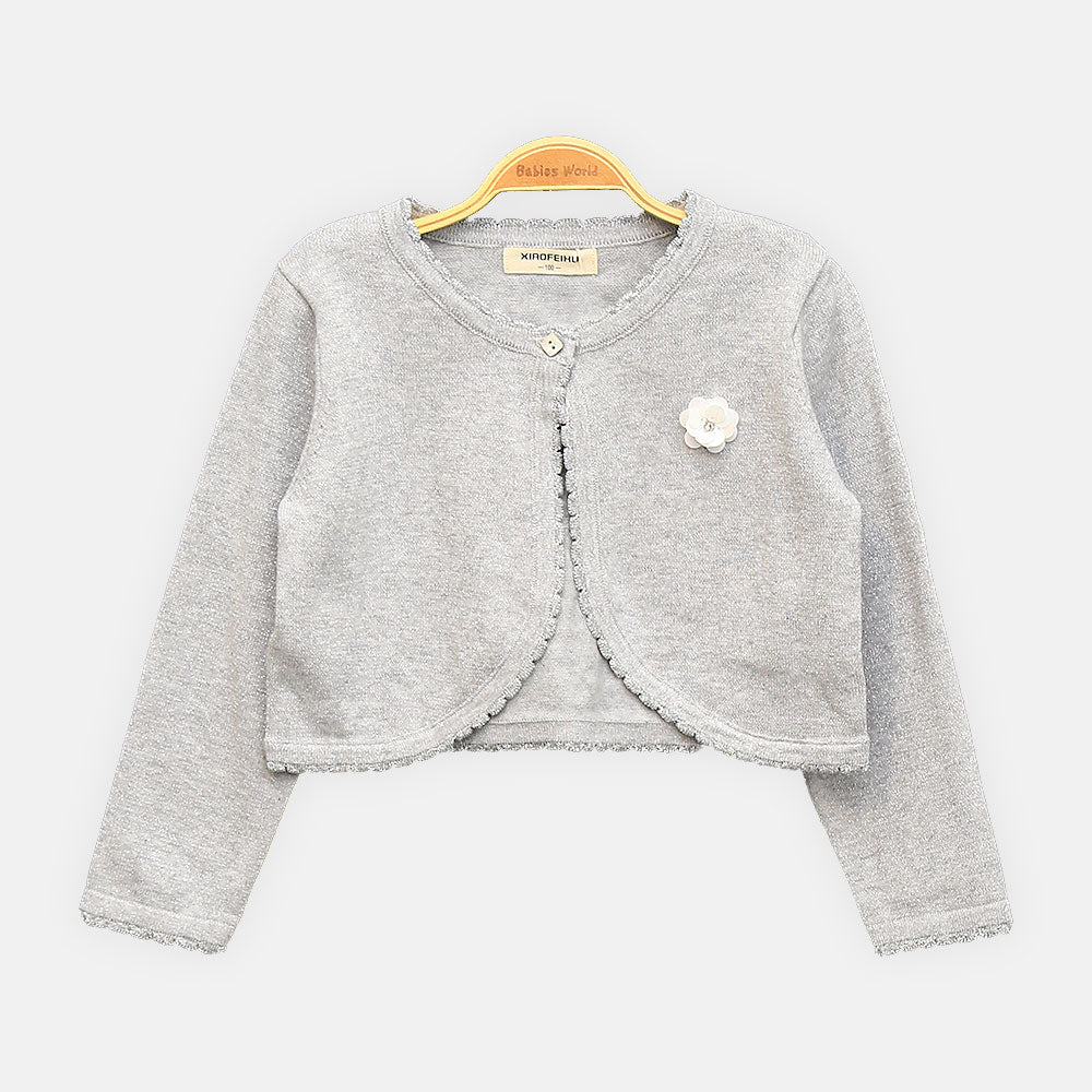 GIRL CARDIGAN GREY