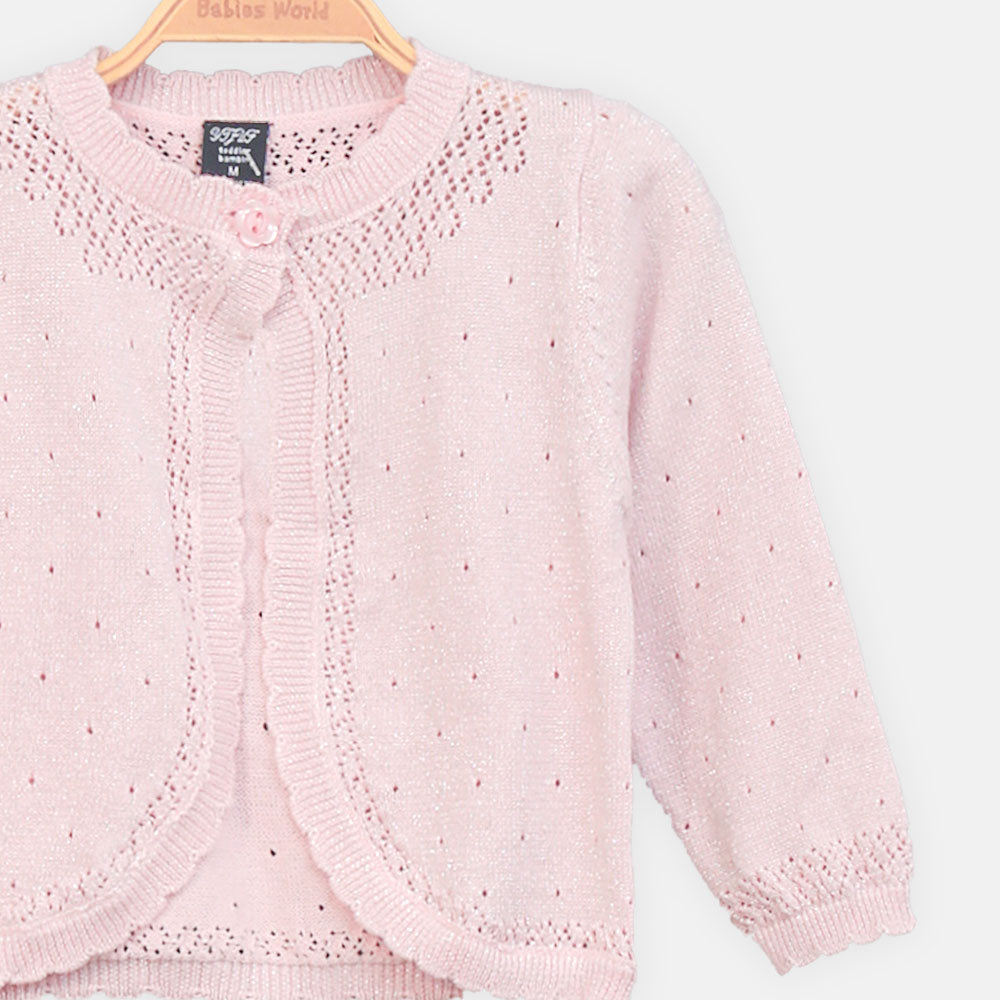GIRL CARDIGAN LIGHT PINK