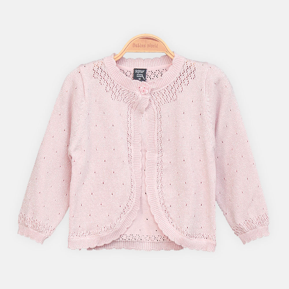 GIRL CARDIGAN LIGHT PINK