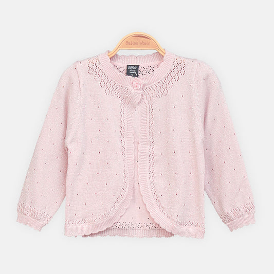 GIRL CARDIGAN LIGHT PINK