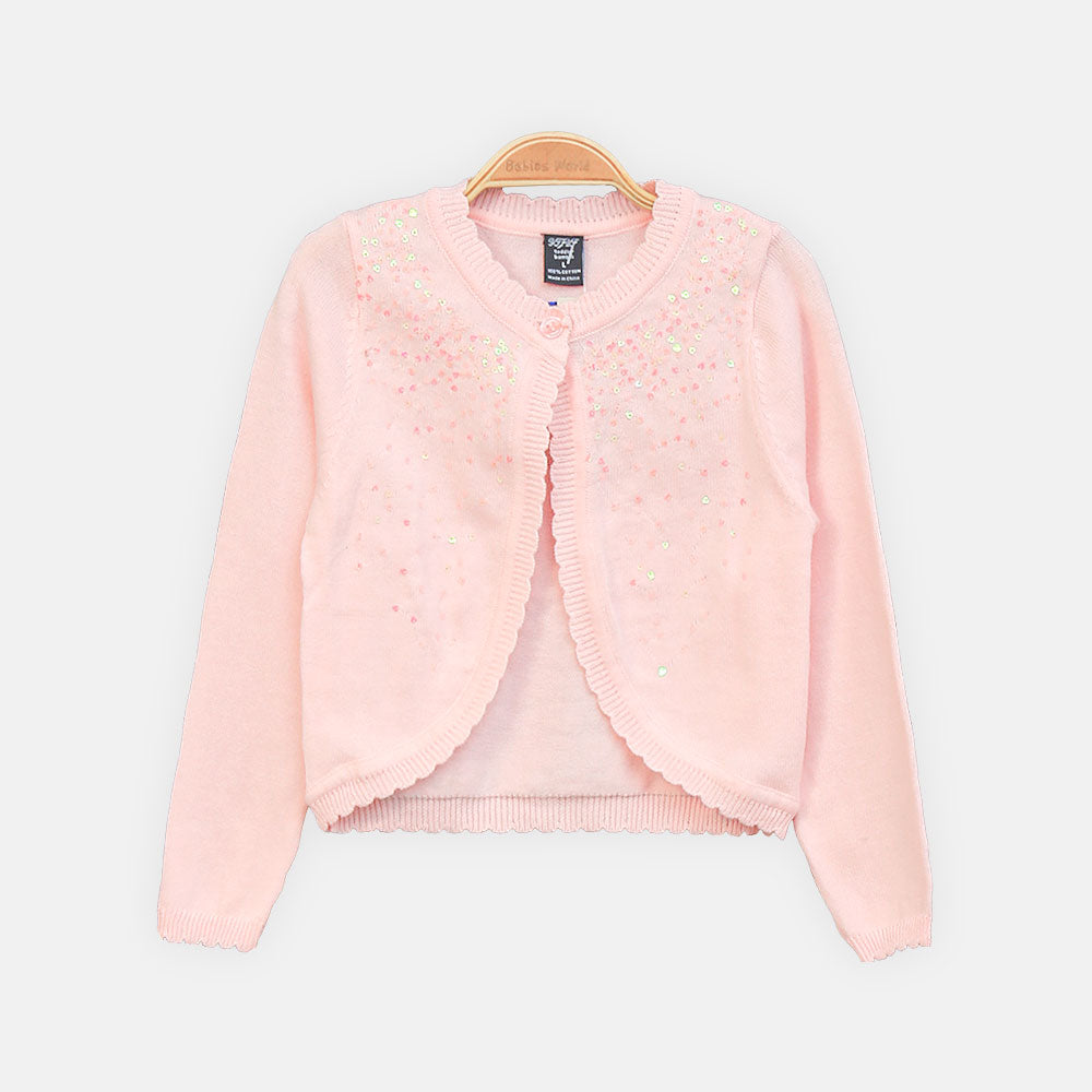 GIRL CARDIGAN PINK