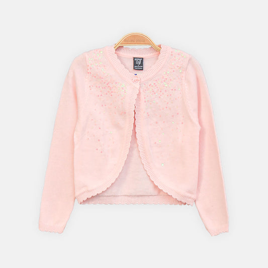 GIRL CARDIGAN PINK