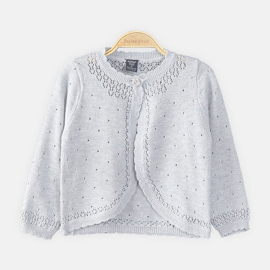 GIRL CARDIGAN GREY