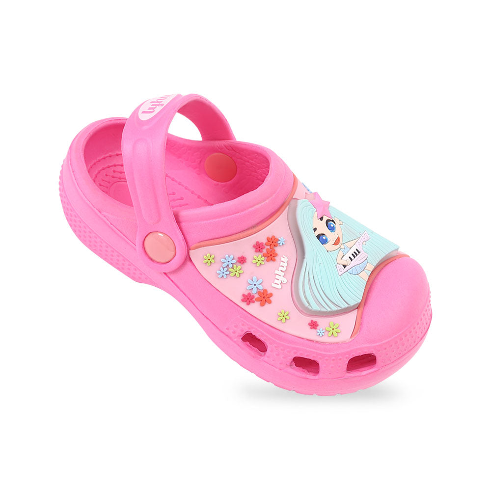 GIRL CROCS PINK GUITARIST LED