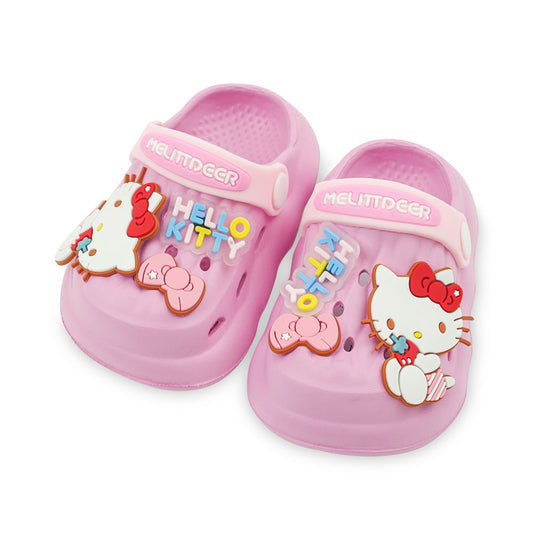 GIRL CROCS DARK PINK HELLO KITTY