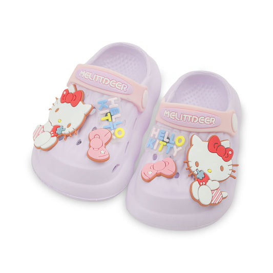 GIRL CROCS LILAC HELLO KITTY